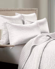 Satin Channel - Full/Queen Quilt Set Set of 3 - White
