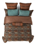 Rio Grande - King Duvet Cover Set Set of 7 - Brown