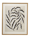 Emerging Weeds I Framed Print - Gray
