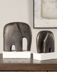 Timeless Tusk - Sculptures (Set of 2) - Bronze Bronze