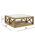 Holden - Square Coffee Table - Rustic Blonde