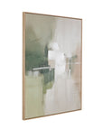 Verdant Horizon II Framed Canvas - Green