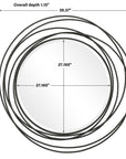 Whirlwind - Round Mirror