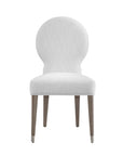 Farrah - Dining Chair - Light Oak Leg/Brushed Nickel Caps