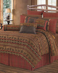 Cascade Lodge - Full Comforter Set (Set of 5) - Brown / Red