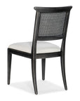 Charleston - Upholstered Seat Side Chair Set of 2 - Black