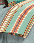Serape - Full Comforter Set Set of 3 - Turquoise / Brown