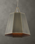 Granada - 1 Light Hexagon Pendant - Dark Gray