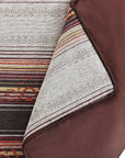 Estes - Queen Chenille Duvet Cover Set Set of 3 - Copper