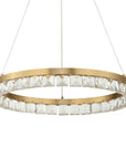 Segovia - Round Crystal LED Chandelier - Gold