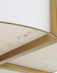 Cresson - 4 Light Drum Pendant - White / Gold