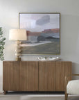 Westward - Framed Landscape Art - Black / Gold / Gray / Green / Orange / Purple / Red / White