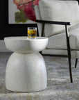 Inhale - Cast Accent Table - White