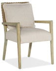Surfrider - Woven Back Arm Chair Set of 2 - Beige / Light Brown