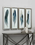 Feathered Beauty - Prints (Set of 4) - Silver