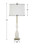 Annora - Glossy Table Lamp - White