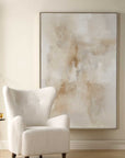 Remedy - Hand Painted Modern Canvas - Brown / Gray / White / Woodtone