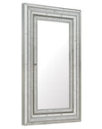 Melange - Glamour Floor Mirror With Jewelry Armoire Storage - Champagne