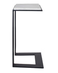 Kenora - Marble Accent Table - White
