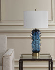 Aura - Table Lamp - Blue / Brass