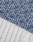Indigo - Twin Staccato Reversible Quilt Set Set of 2 - Blue / White