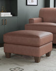 Dempsey - Leather Ottoman