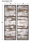 Rahila - Antiqued Mirror (Set of 2) - Black