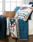 Spirit Valley - King Quilt Set Set of 3 - Teal