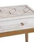 Perrine - Console - White / Gold