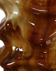 Bassa - Glazed Table Lamp - Brown / Cream
