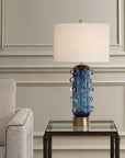 Aura - Table Lamp - Blue / Brass