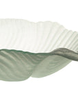 Large Glass Bowl Set Set of 2 - White