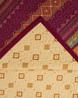 Solace - King Reversible Quilt Set Set of 3 - Red / Orange / Brown