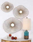 Avarie - Metal Wall Art (Set of 3) - Gold