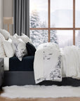 Ski Life - Queen Eucalyptus Comforter Set (Set of 3) - Gray