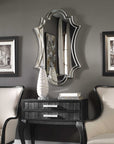 Elara - Wall Mirror - Antiqued Silver