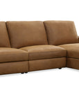 MS - Optimus Three-Seat Power Sectional - Light Brown