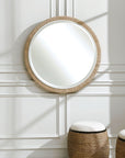 Carbet - Round Rope Mirror - Light Brown