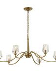 Barcelona - 6 Light Brass Chandelier - Gold