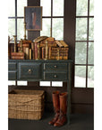 Charleston - Five-Drawer Console Table - Dark Green