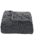 Chess Knit - Throw - Slate