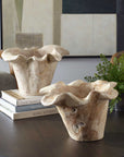Teak Flow - Outdoor Bowl - White Wash
