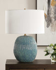 Elysia - Textured Table Lamp - Blue
