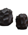 Ember Root - Teak Sculpture (Set of 2) - Black