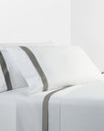 Flange Sheet - Queen 350TC Flange Design Sheet Set Set of 4 - Gray