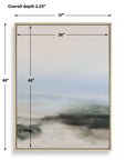 Crossing Paths - Coastal Landscape Painting - Black / Blue / Gray / White