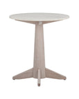 Horizons - End Table - White Oak / White Marble