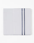 Stripe Sheet - King 350TC Embroidered Stripe Sheet Set Set of 4 - White / Navy