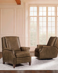 RC - Collier Power Swivel Glider Recliner - Brown