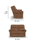 Bernard - Loveseat With Nailhead Trim